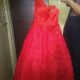 Bridal gown red
