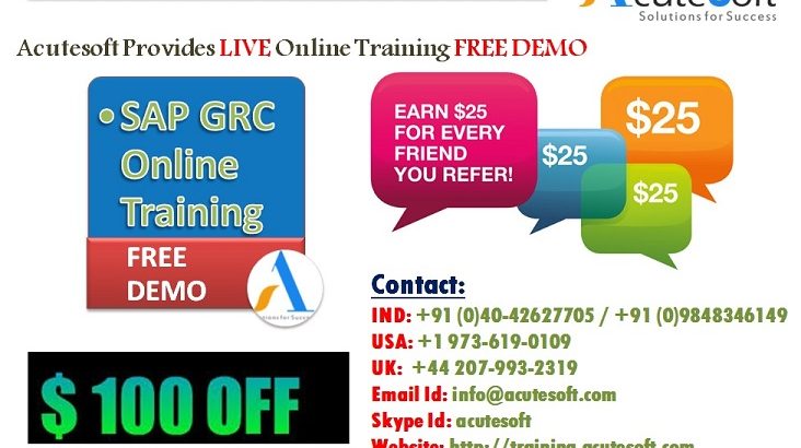 SAP GRC Online training from Industry Experts-Acutesoft