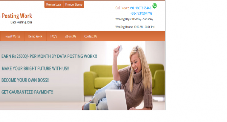 Earn Rs.30000/- Per Month From Home