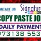 Daily Payment 100% Copy paste Job Daily Income Bangalore Kamanahalli jOBS