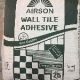 Offer Distributership for Tile Adhesive in Rajkot Airson Chemical