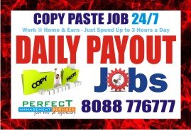 Daily Part Time Income Cop Paste Work Earn Daily Pay Rs. 200/- To 500/-