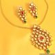 Best Discount on Kundan Meenakari Pendant Set
