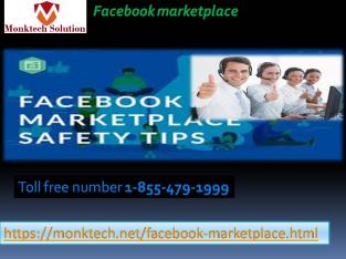 Observing error each time you go to get to Facebook Marketplace 1-855-479-1999