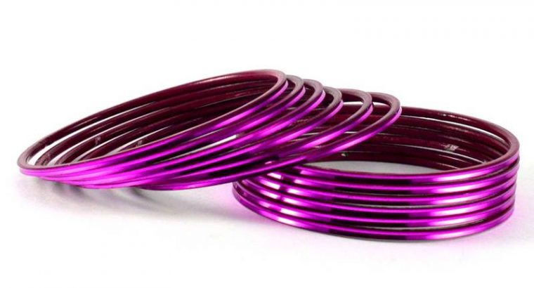 Purple Beaded Fashion Bracelets for sale